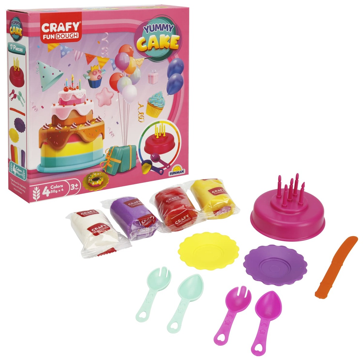 Sunman plastelin set rođendanska torta