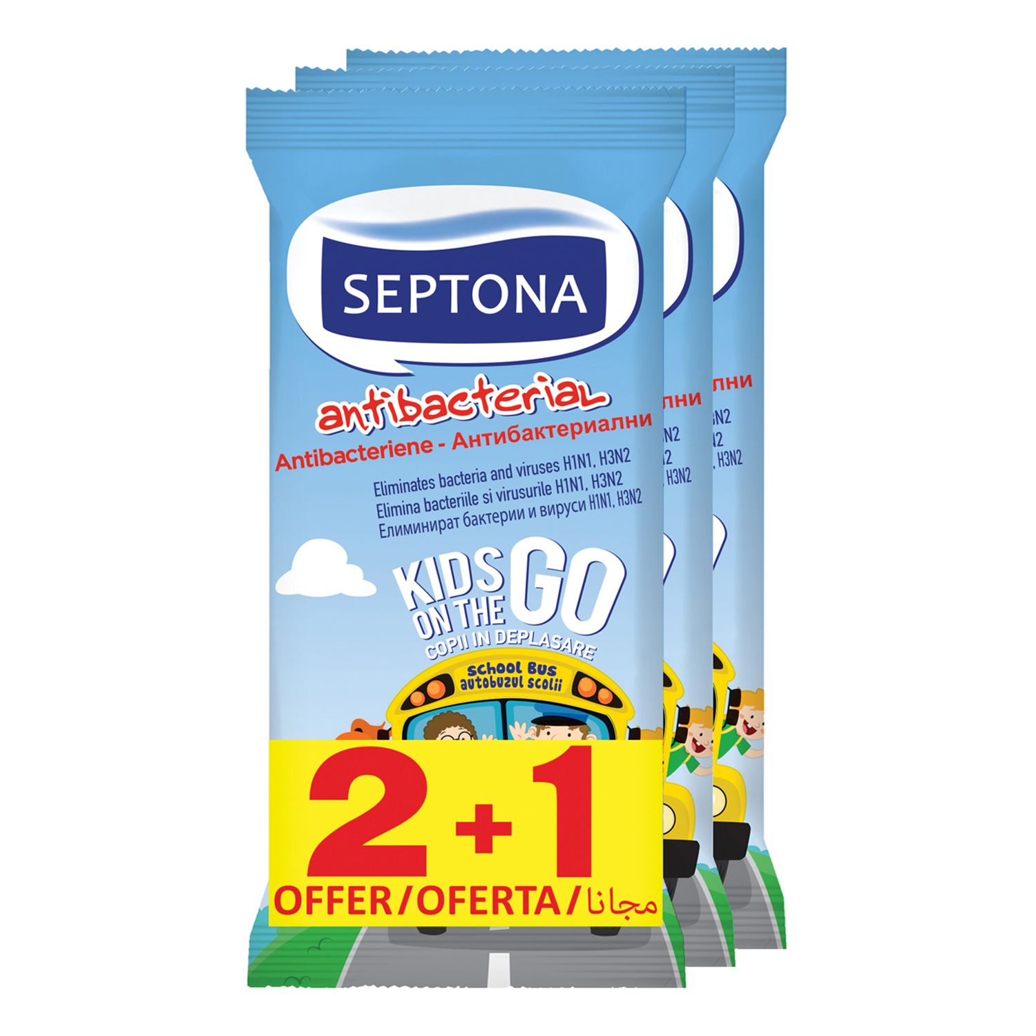Septona antib.maram.kids on the go 15kom 2+1gratis