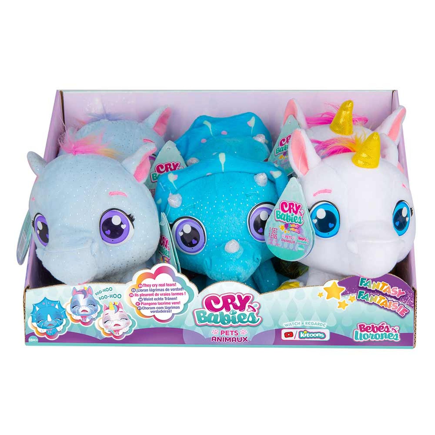 Crybabies plush pets asst