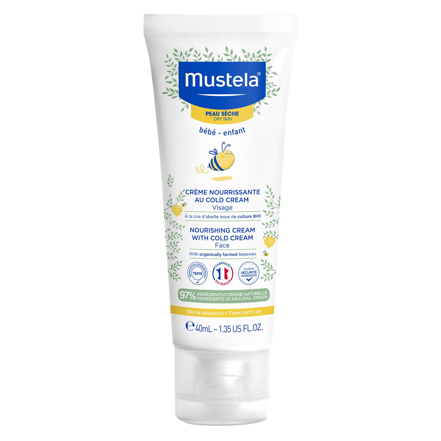Mustela Hranljiva cold krema za lice 40ml