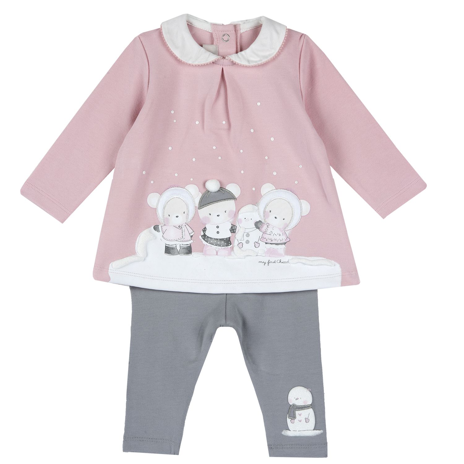 Chicco komplet 2/1 (haljina dr, helanke),devojčice