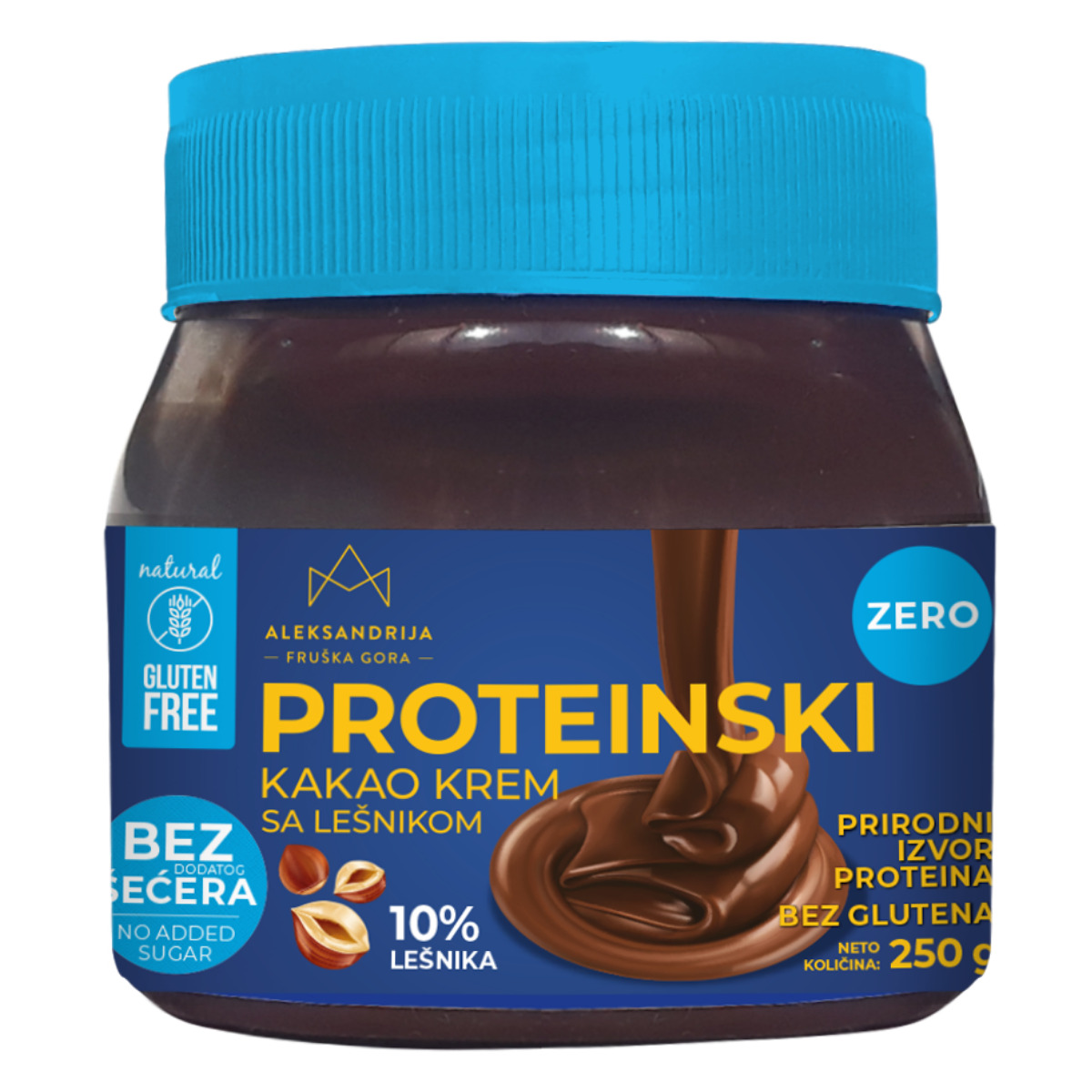 Aleksandrija prot kakao krem bez šeć bez glut,250g 