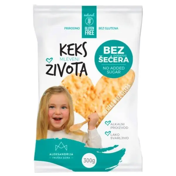 Aleksandrija ml. keks bez šećera bez glutena, 300g