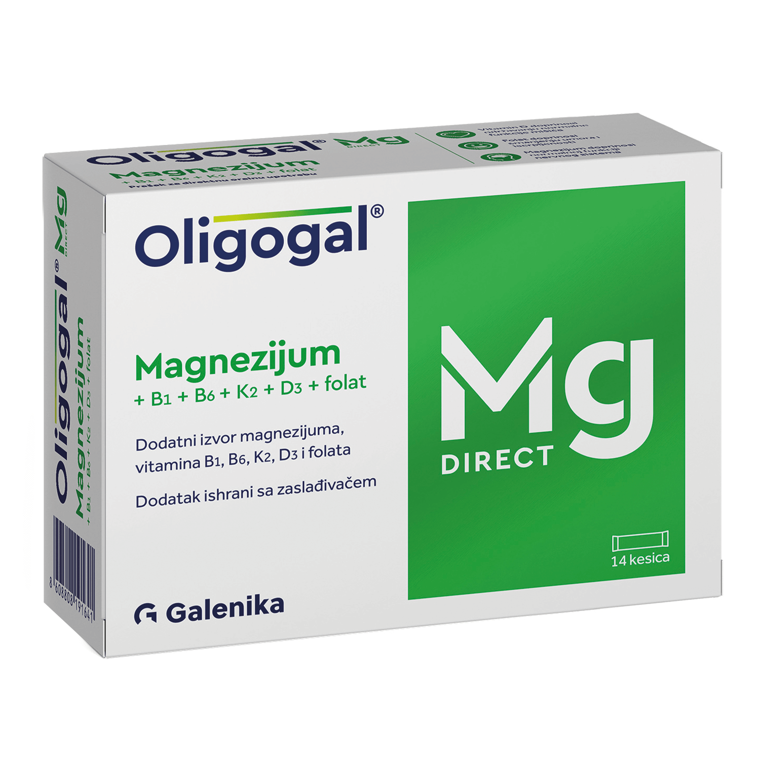 Oligogal Mg Direkt prašak 14 kesica