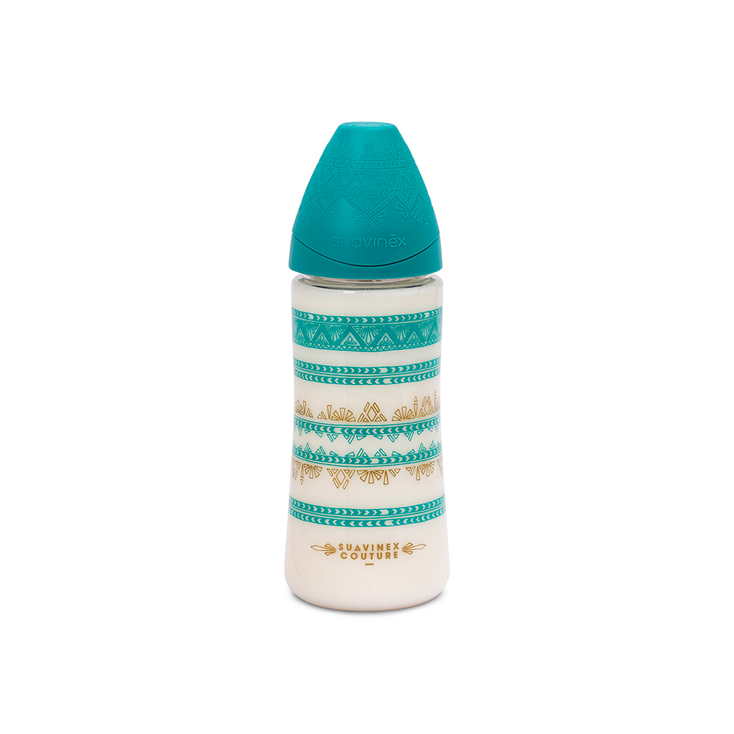 Suavinex flašica brzi protok 360ml, zelena, 4m+