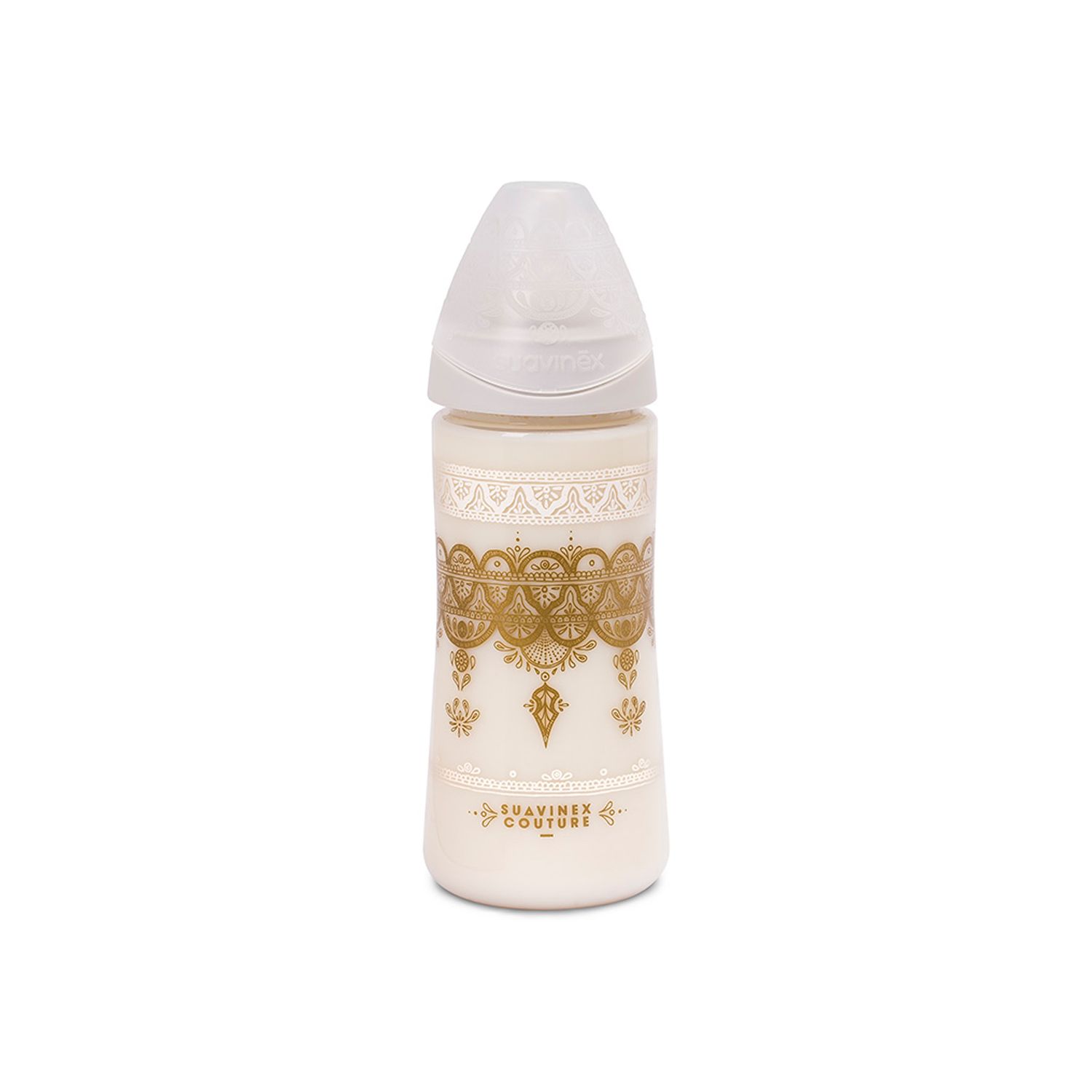 Suavinex flašica brzi protok 360ml, siva, 4m+