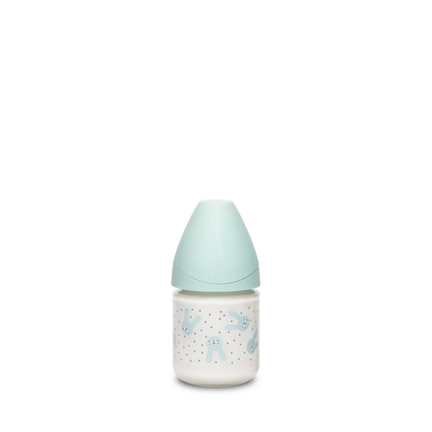 Suavinex flašica stakl 3 protoka 120ml zelena 0m+