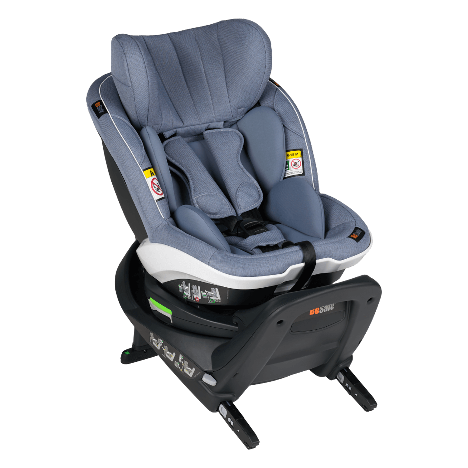 BeSafe a-s iZi Turn i-Size (61-105cm), Cloud siva