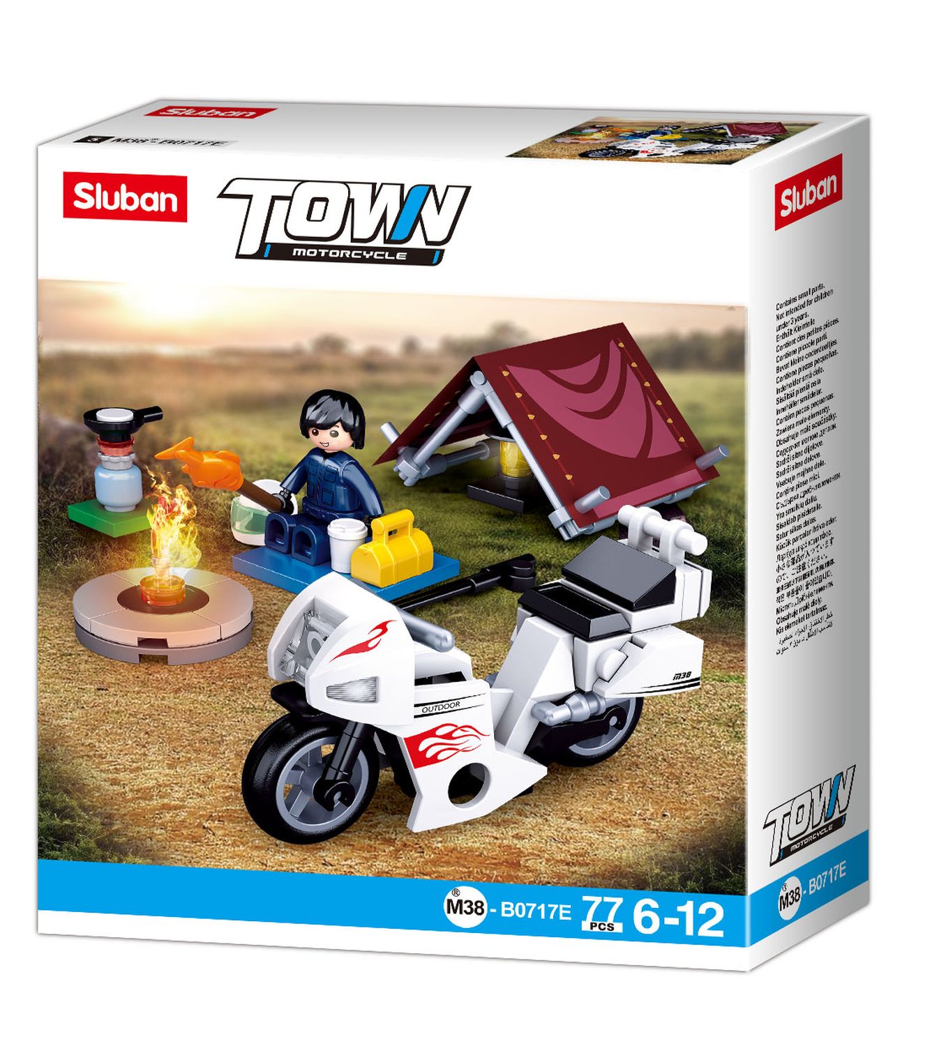 Sluban kocke, motocikl 77 kom