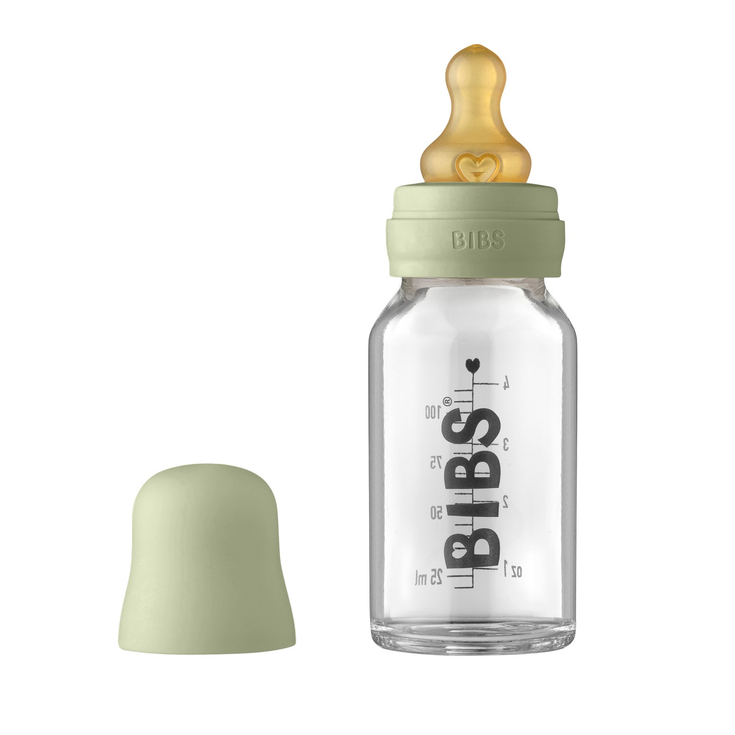 Bibs staklena flašica 110 ml Sage AKSA