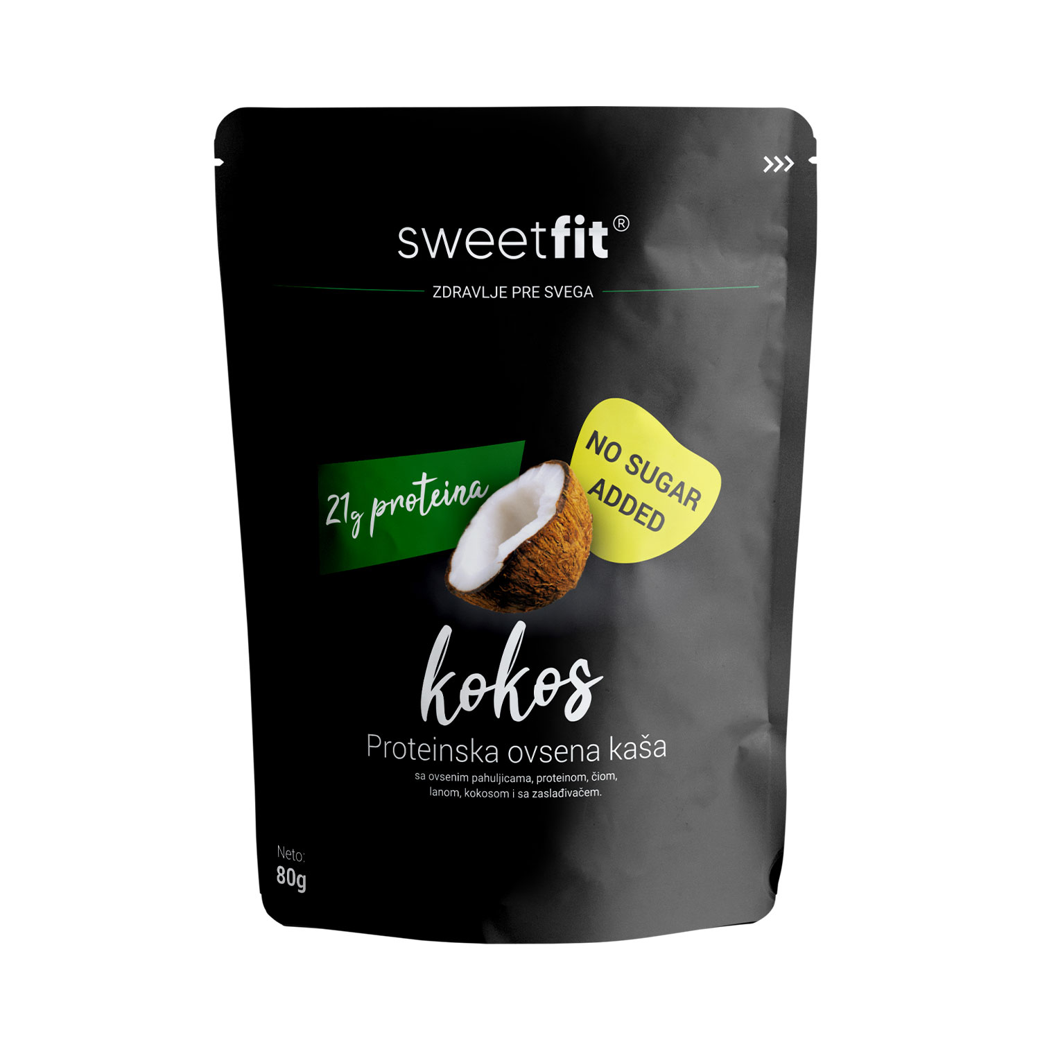 Sweetfit kaša kokos, 80g