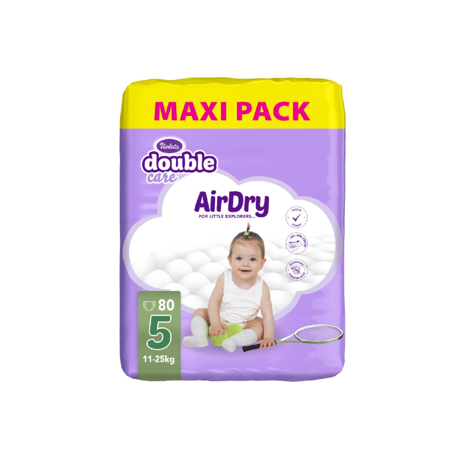 Violeta pelene DC MaxiAirDry5 Junior 11-25kg 80kom