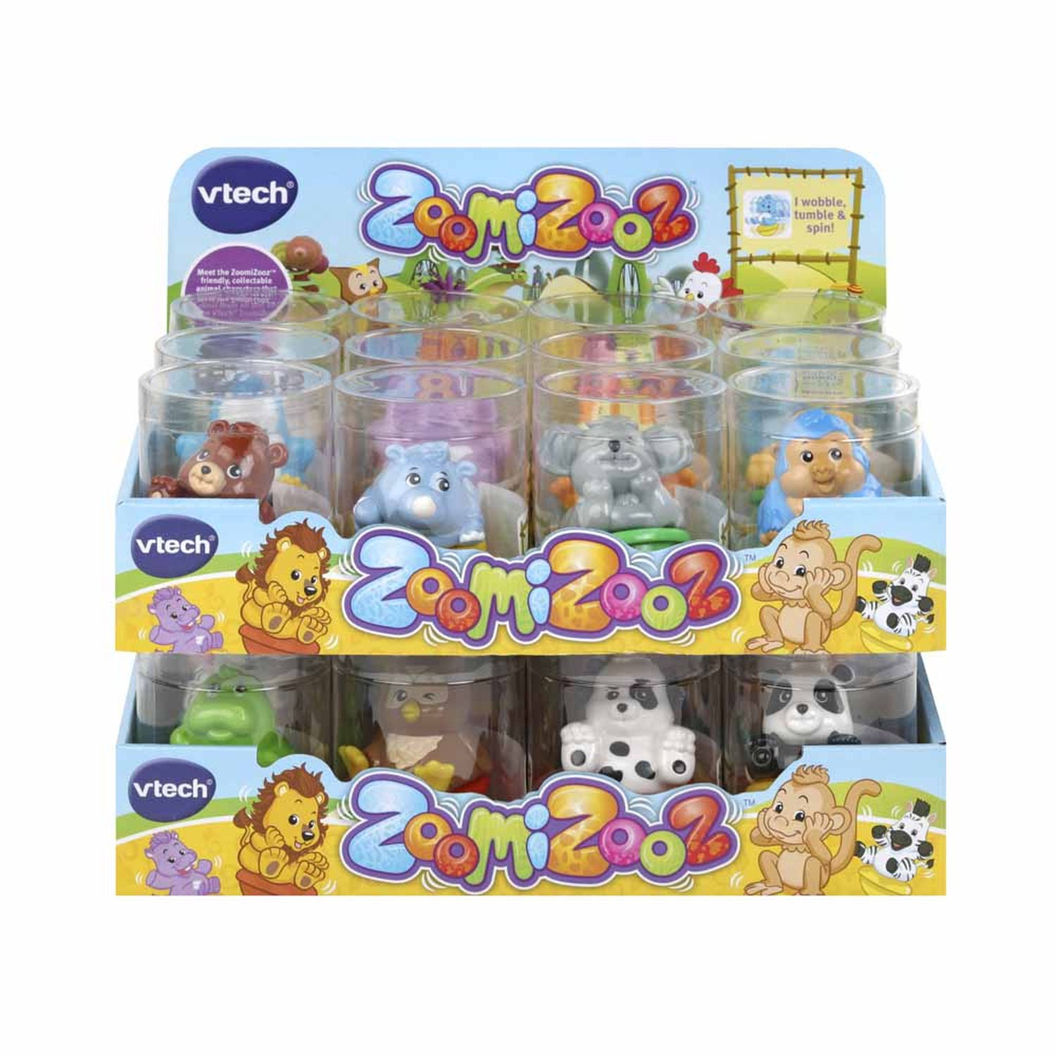 Rendez les Fêtes Spéciales avec le Cadeau Parfait VTech ZOOMIZOOZ - TUBE TRIO ANIMAUX CULBUTO de Jouet Soldes