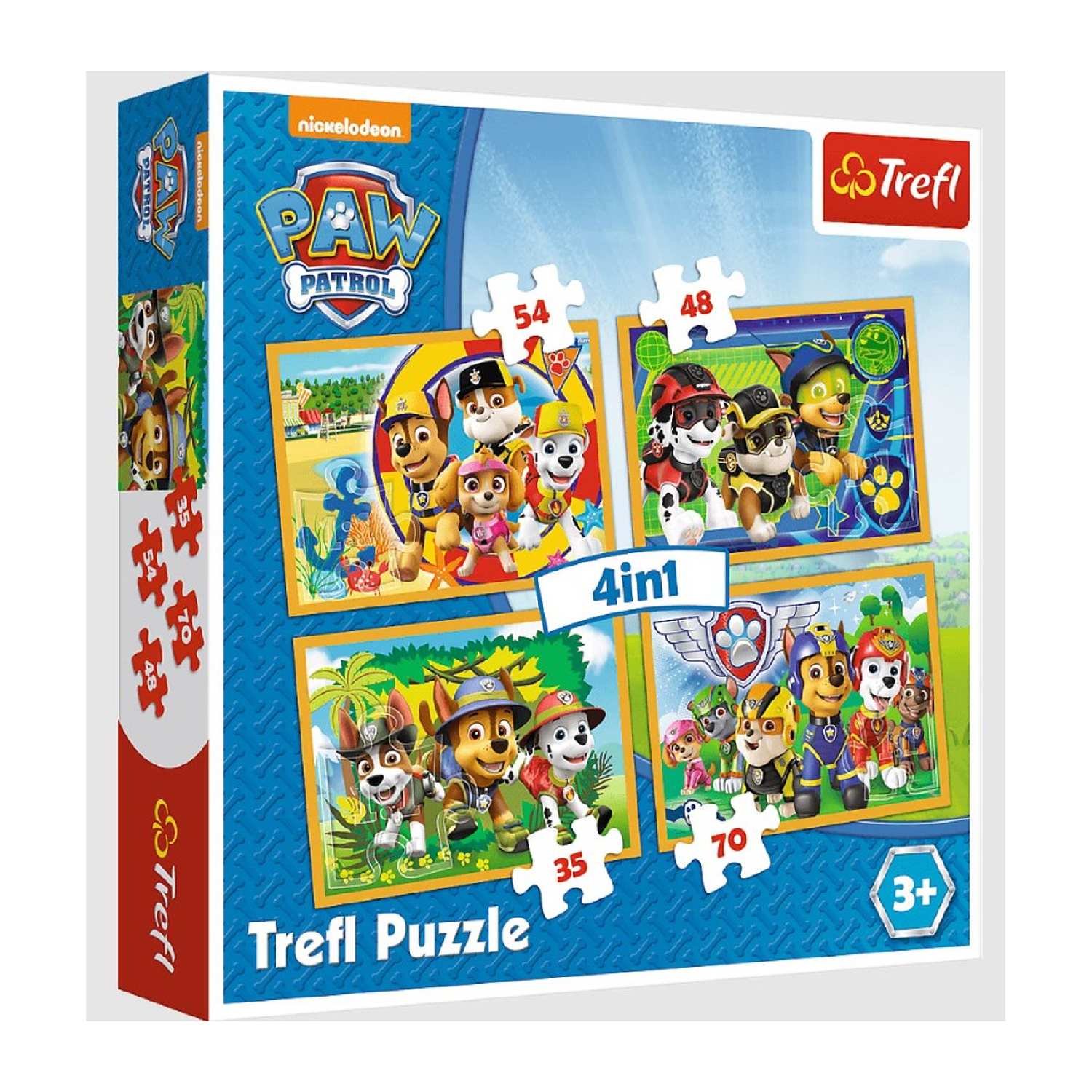 TREFL Puzzle 4in1 Vaicom Paw Patrol