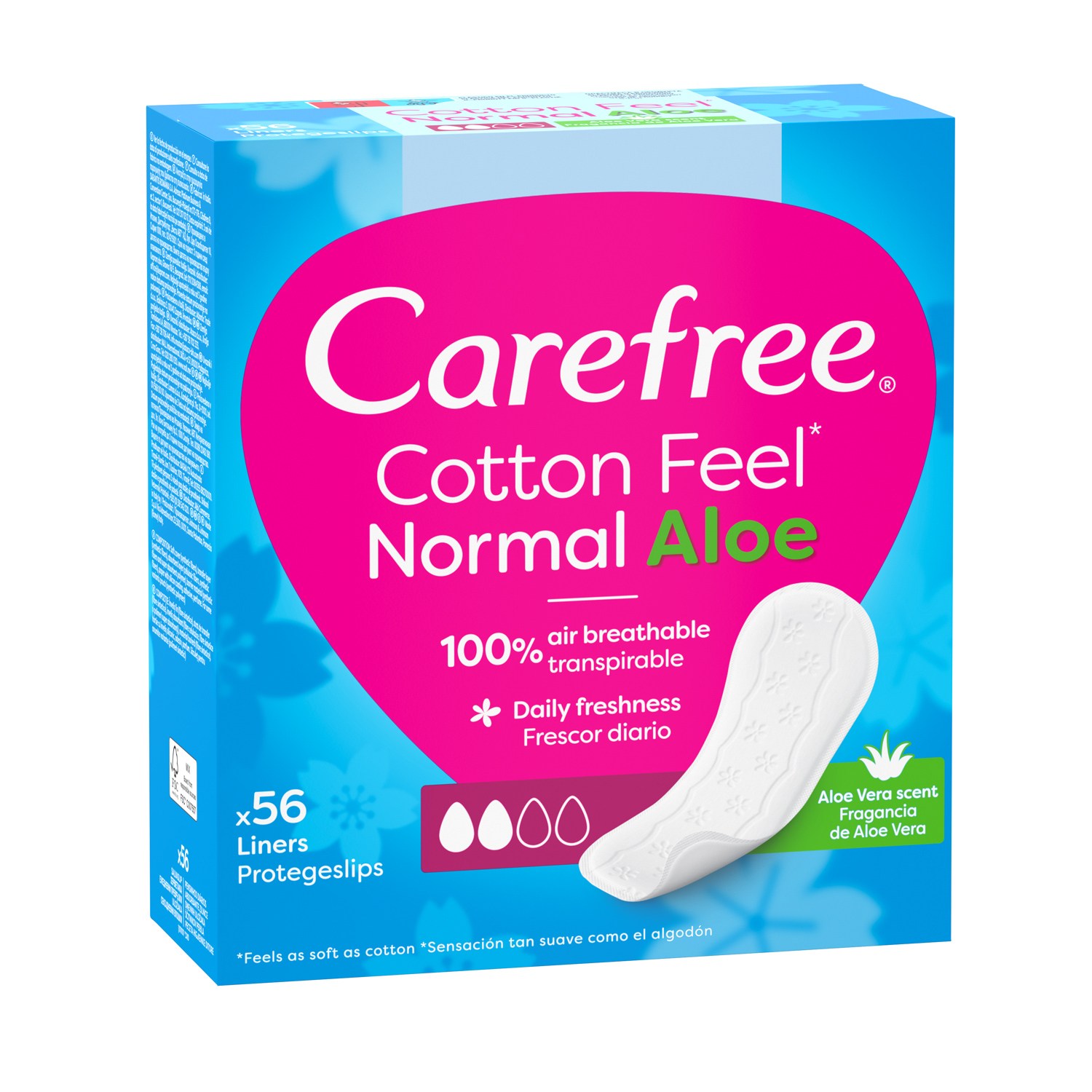 Carefree Dnevni Ulošci Cotton Aloe 56Kom 
