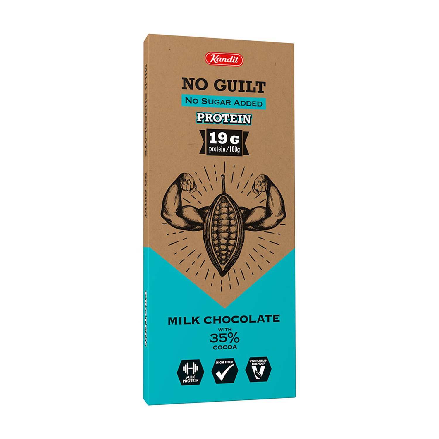 KANDIT No Guilt milk protein čokolada 80g 