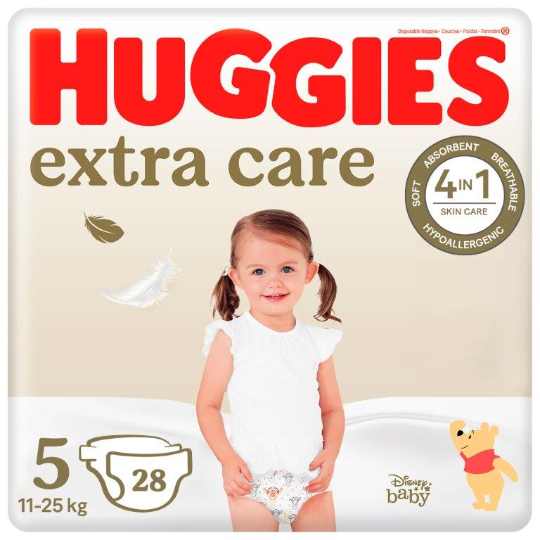 Huggies pelene extra care jumbo 5 15-22kg 28kom