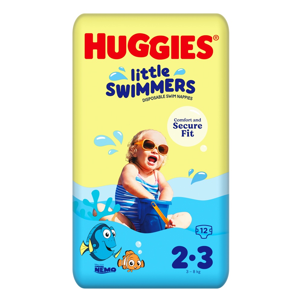 Huggies pelene za kupanje velicinaS2-3 3-8kg 12kom 
