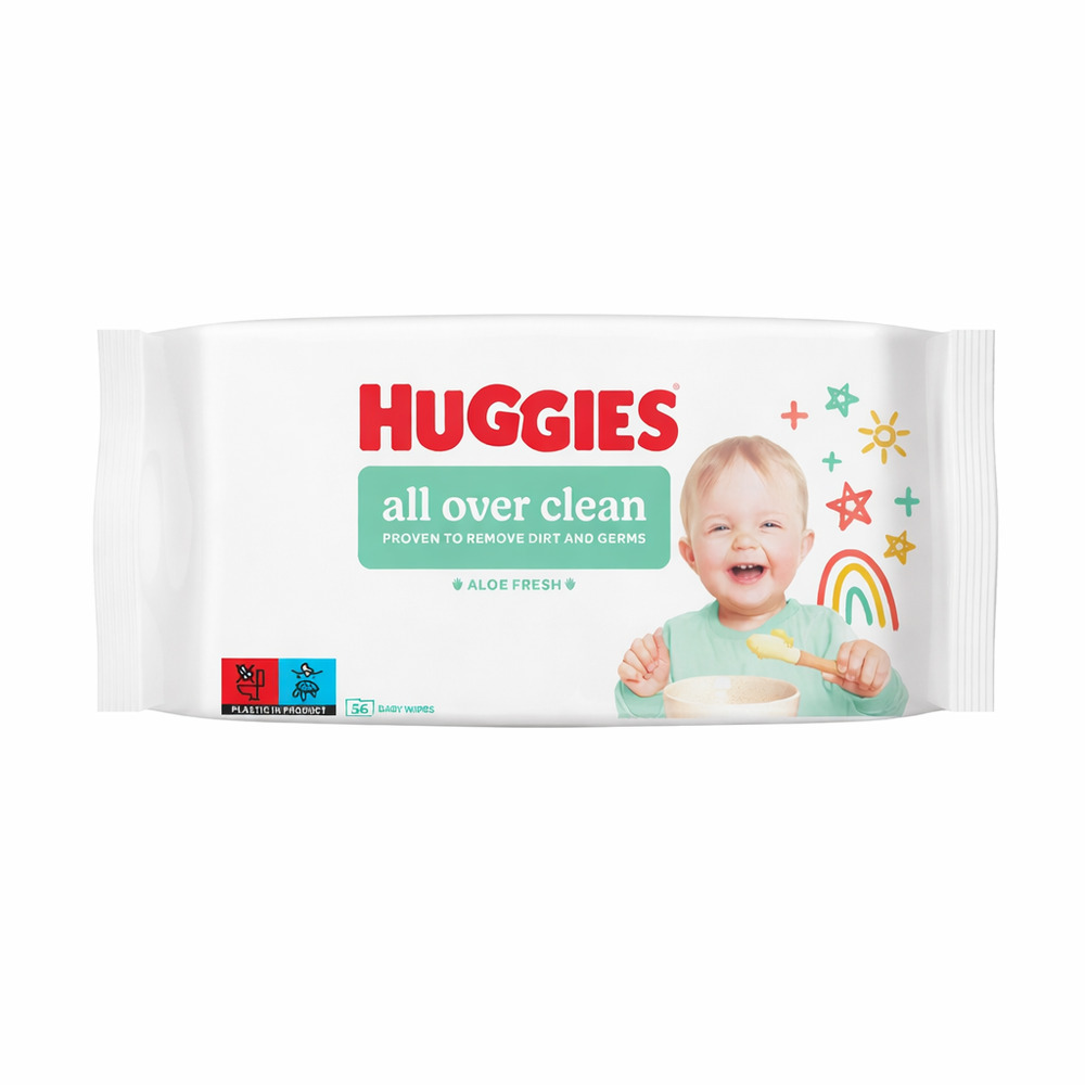 Huggies baby vlažne maramice all over clean 56kom