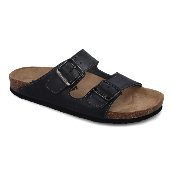 Grubin arizona M papuča-velur crna 45 0034010