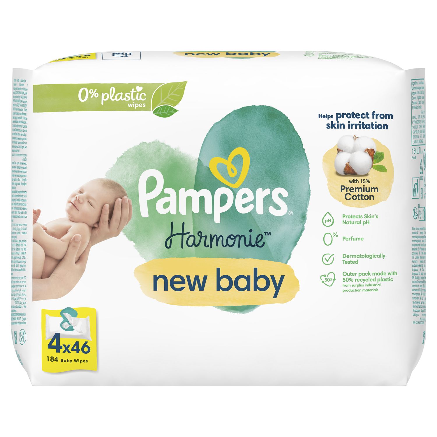 Maramice Pampers Harmonie New Born Plast Free 4x46
