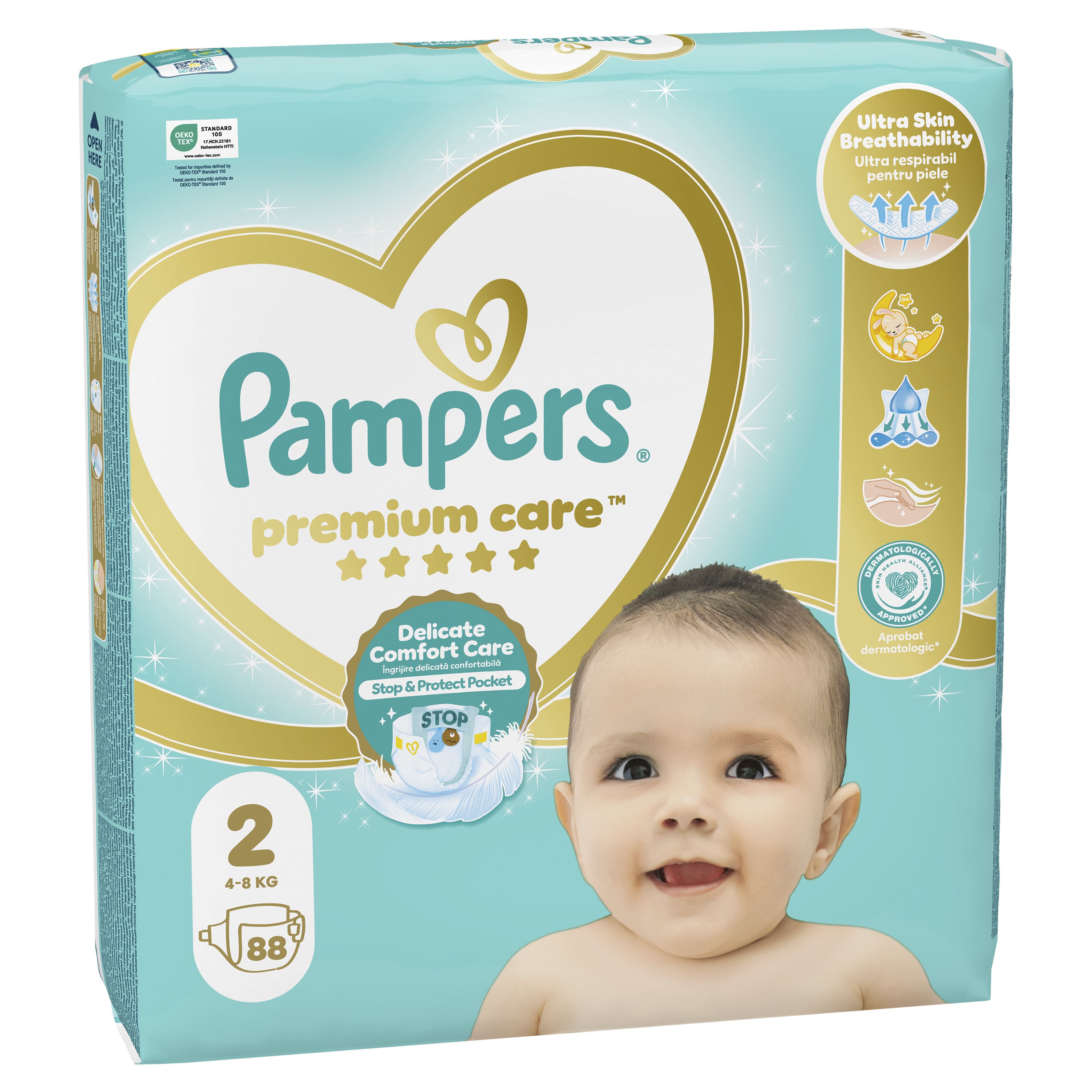 Pampers Premium Care pelene JP S2 4-8kg 88kom