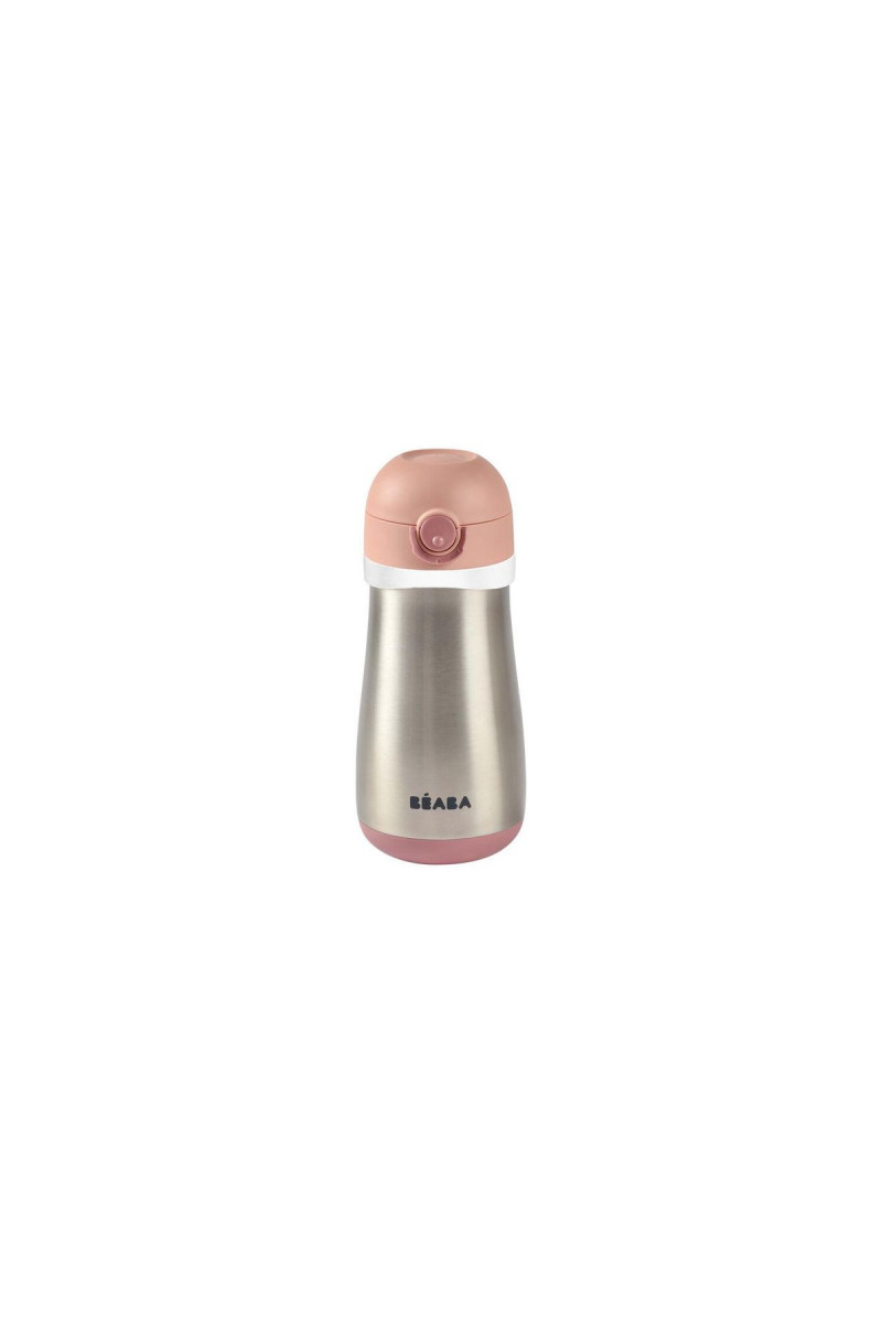 Beaba flašica od nerđajućeg 350ml, old pink 