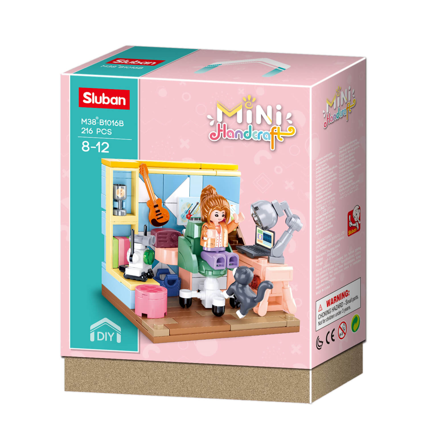 Sluban kocke, mini soba za učenje 216 kom