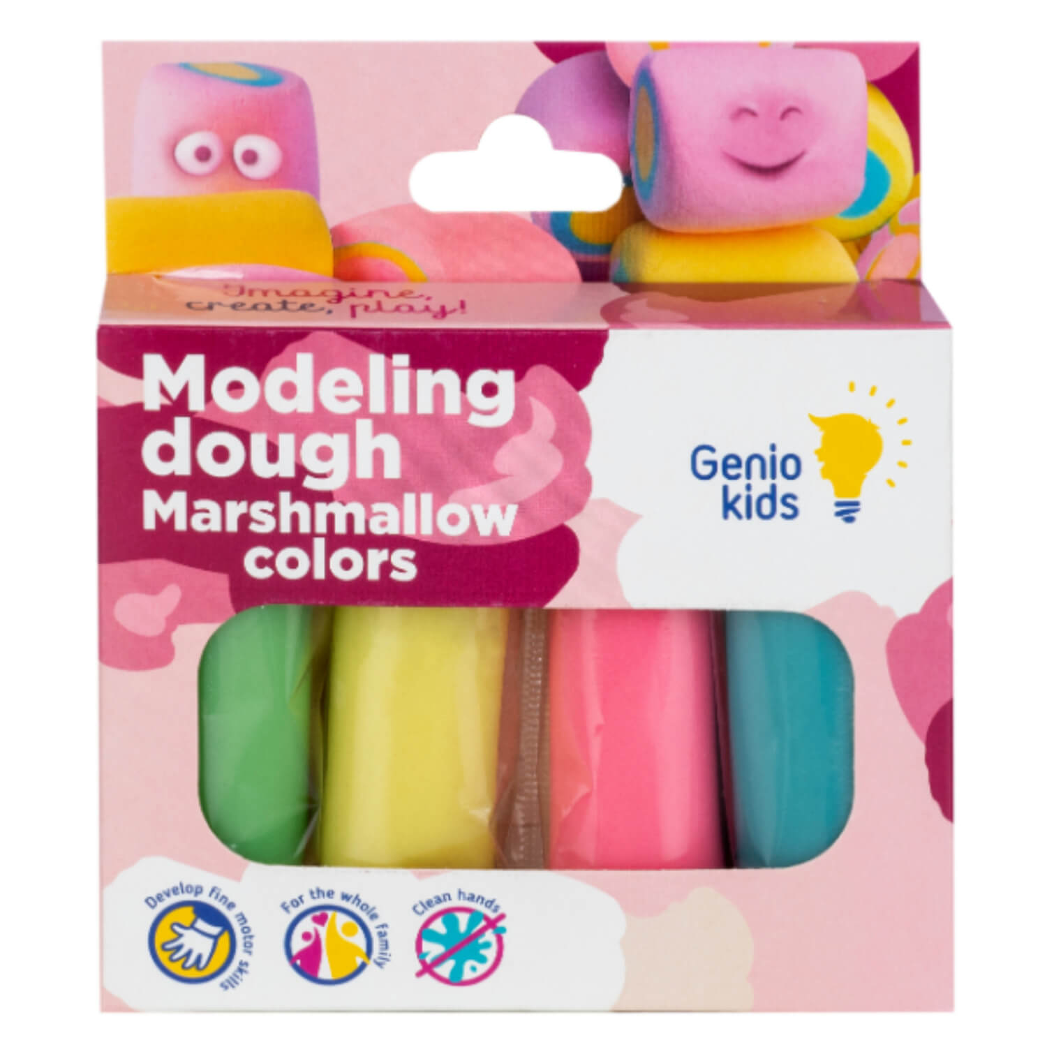 Dream Makers igračka plastelin, 4 marshmallow boje