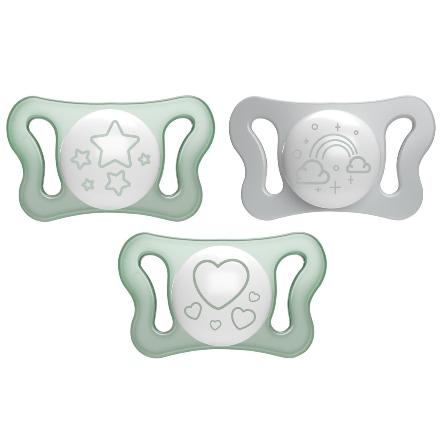Chicco laža Micro noćna,silikon,0-2m,2 kom