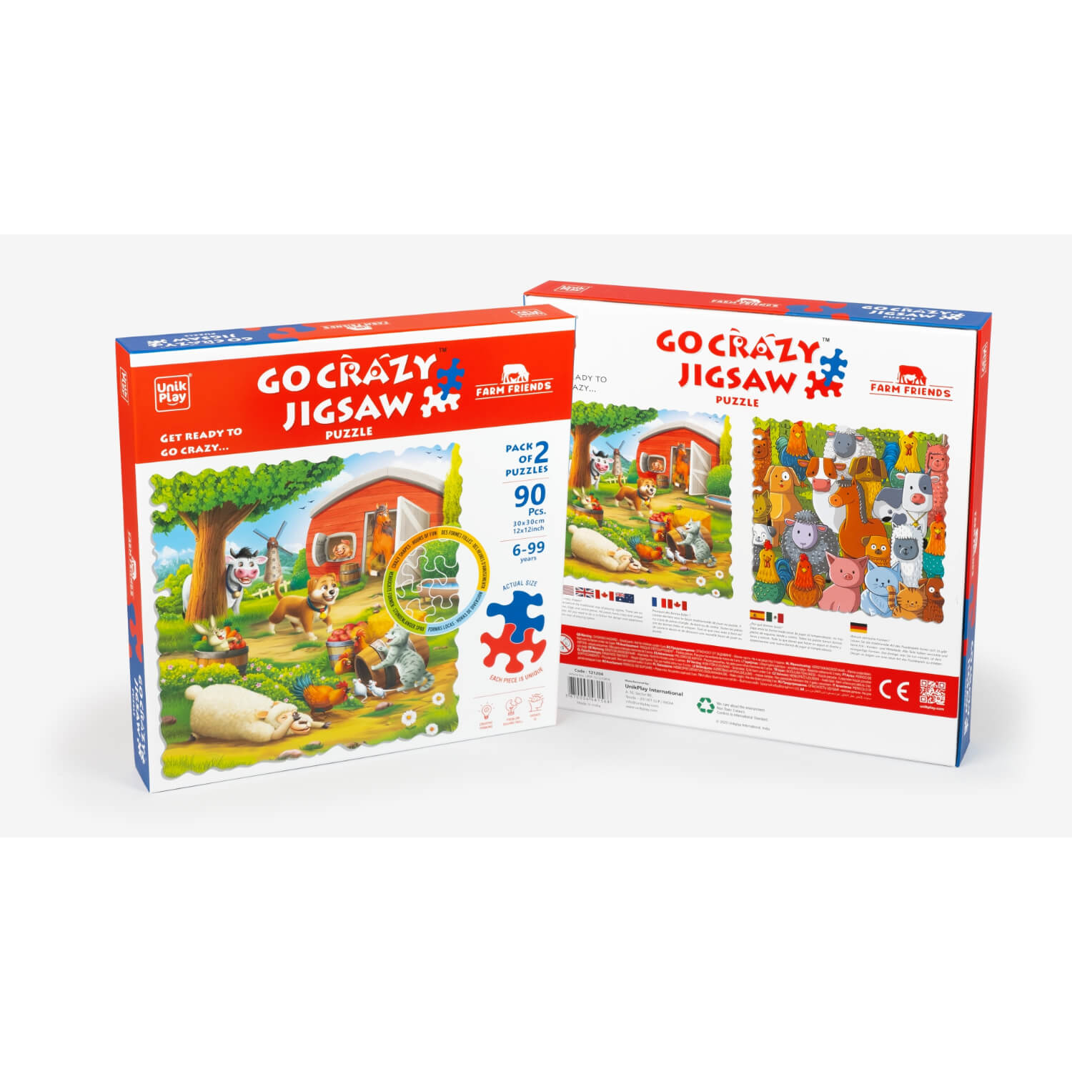 UnikPlay šašave puzzle Prijatelji s farme-krup.el.
