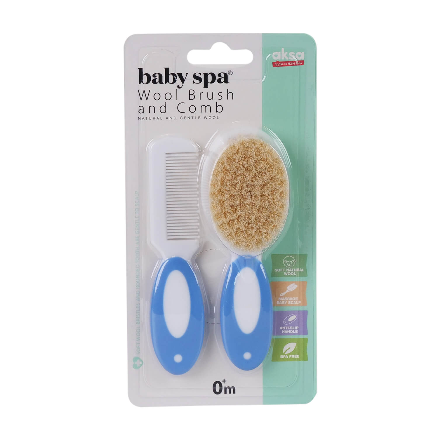 Baby Spa četka i češalj plava