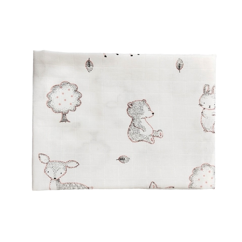 Lillo&Pippo muslin pelena 75x75cm, Šuma