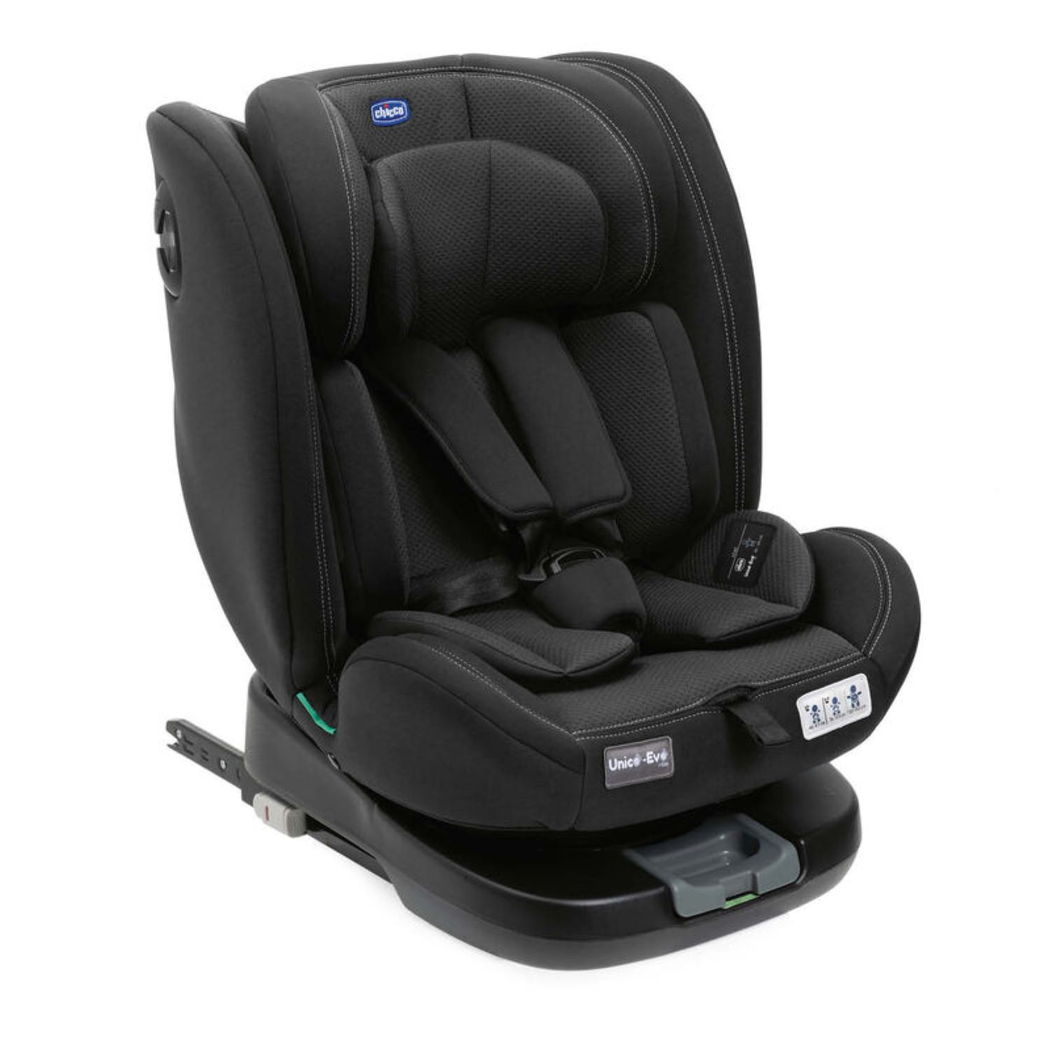 Chicco a-s Unico Evo i-Size (40-150cm), Black