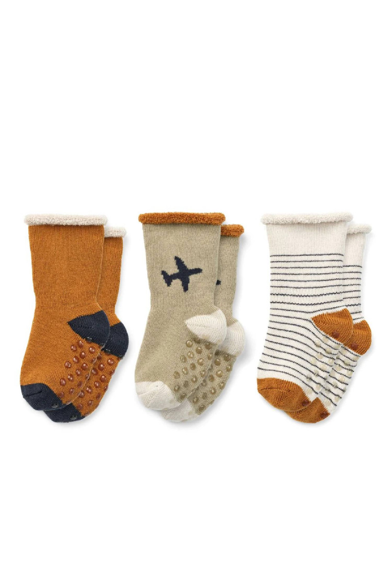 Liewood baby sokne 3 pcs Eloy, Gone flying mix