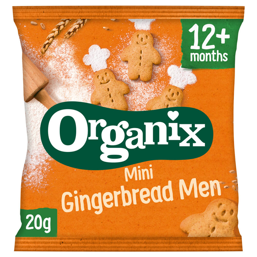 Organix organski biskviti džindžermen 12m+ 20gr 