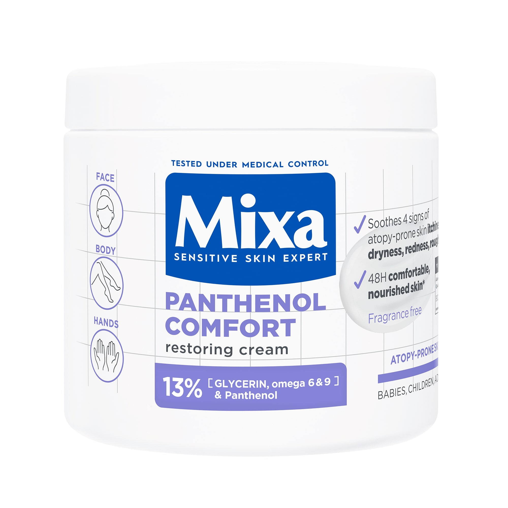 Mixa Panthenol Comfort krema za kožu 400ml