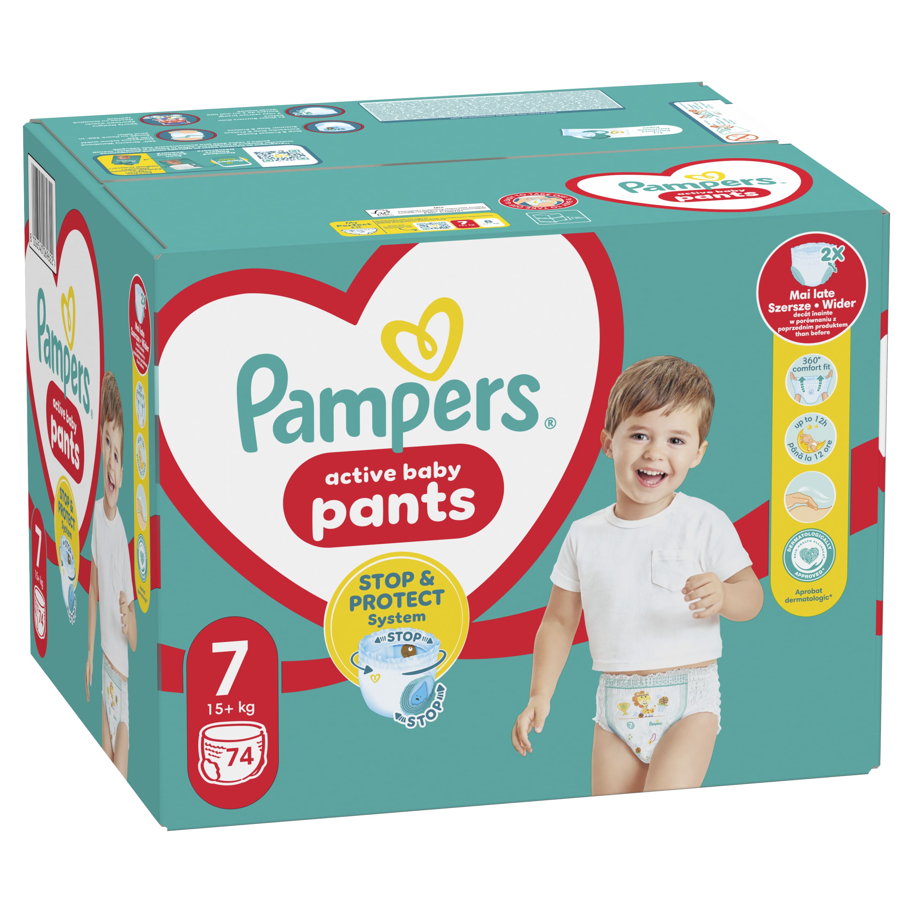 Pampers pants pelene MB 7 extra large 15kg+ 74kom
