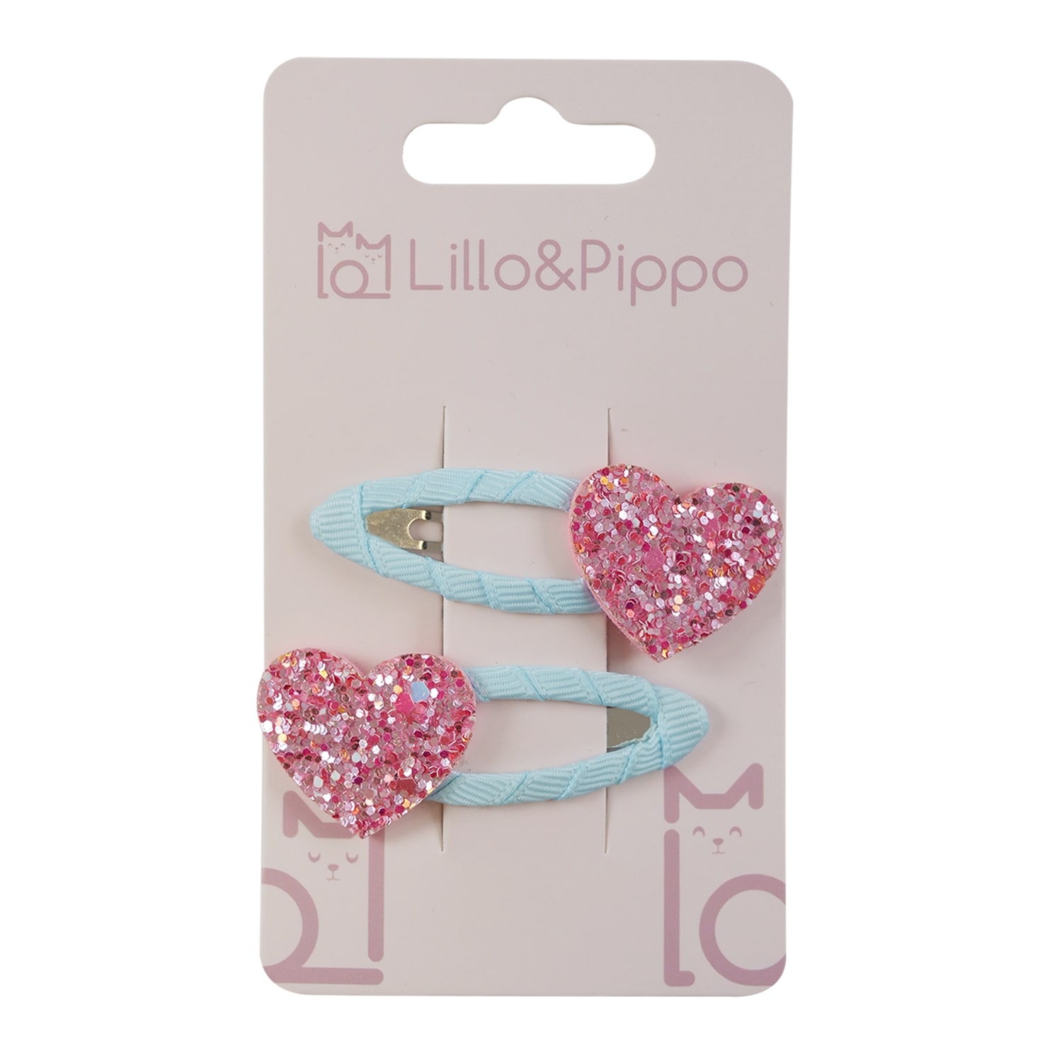 Lillo&Pippo šnalice za kosu srce