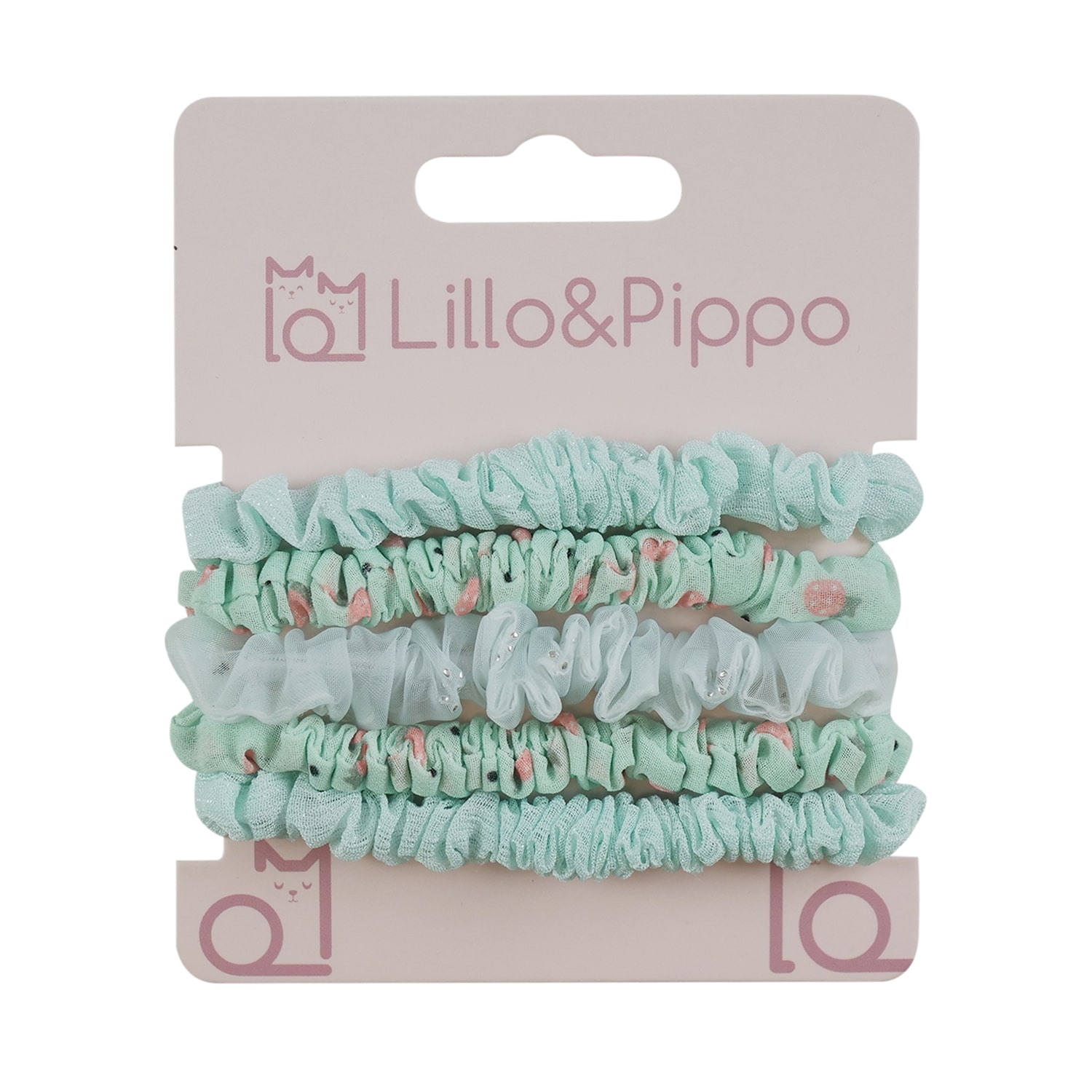 Lillo&Pippo gumica za kosu zelene voćkice