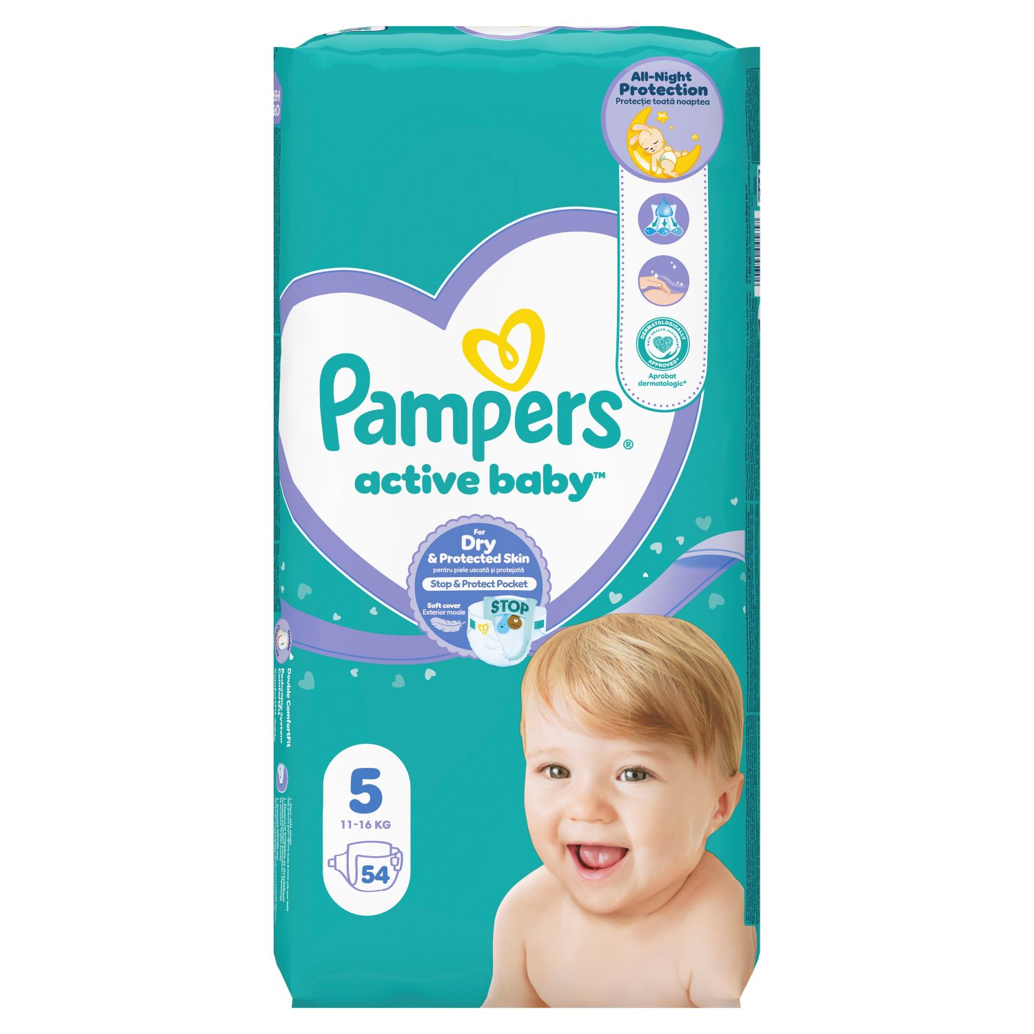 Pampers pelene acivet JPM 5 Junior 11-16kg 54 kom 