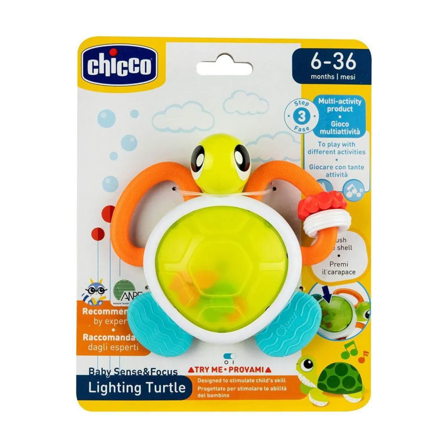 Chicco svetleća zvečka sa likom kornjače