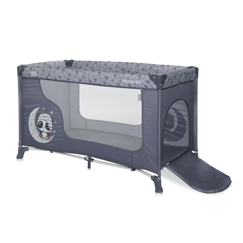 Lorelli prenosivi krevetac Moonlight, Grey Pandas 