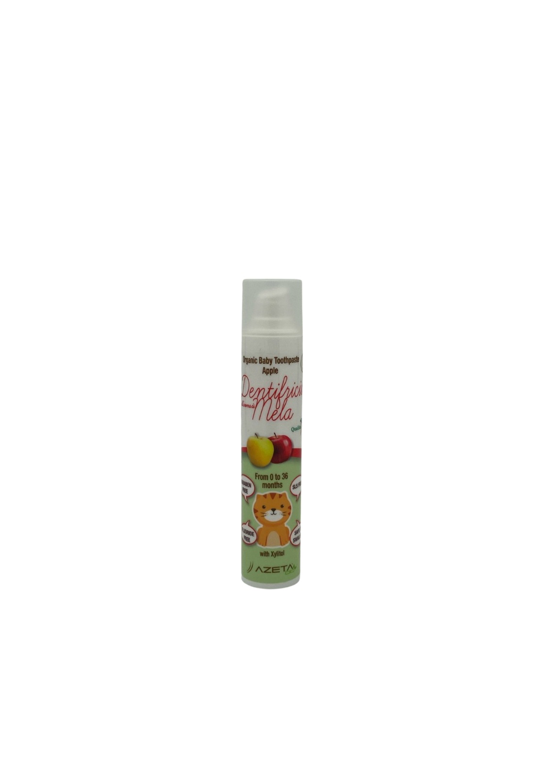 Azeta Bio organska pasta za zube jabuka 0-36m,50ml