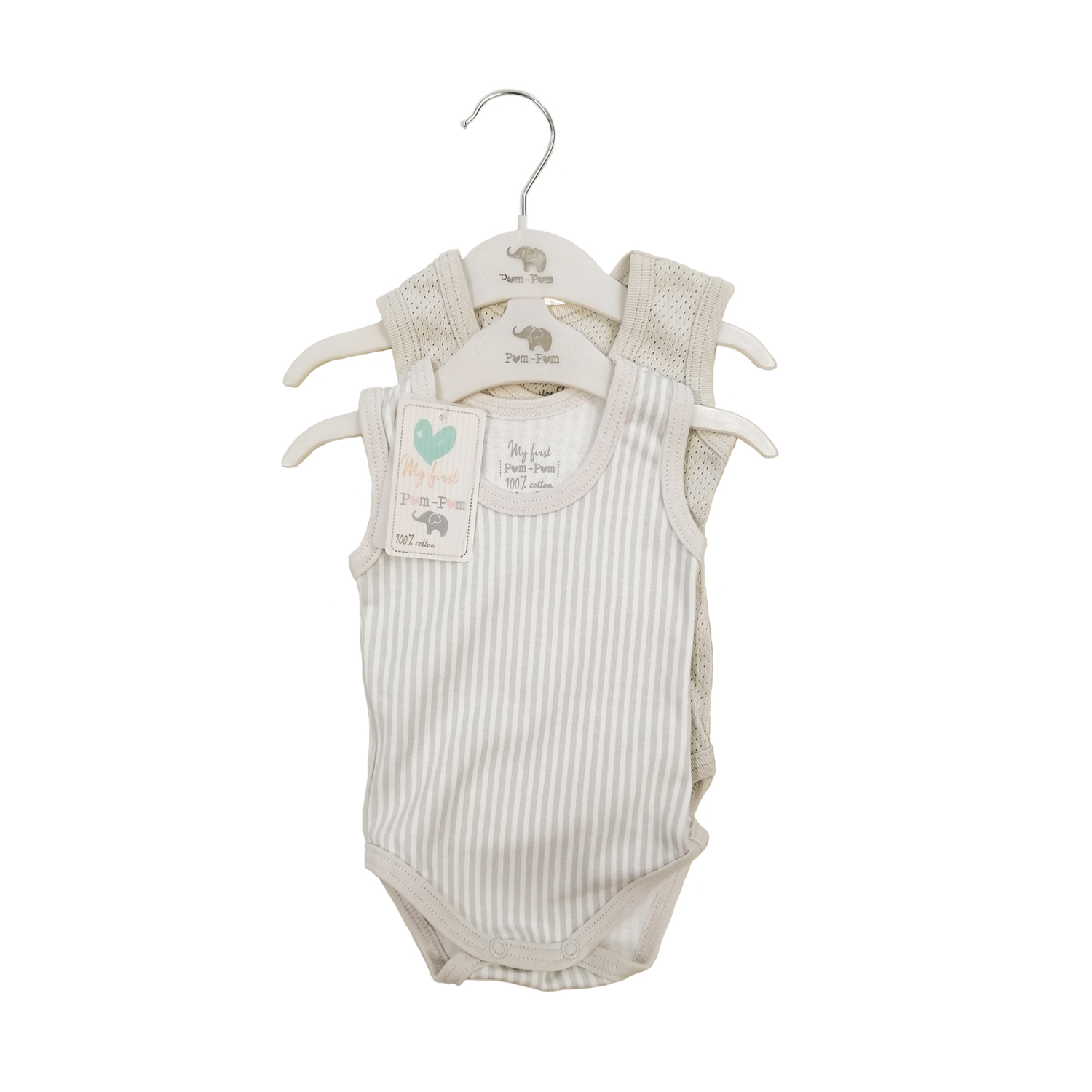Pom Pom bodi set 2/1, unisex 