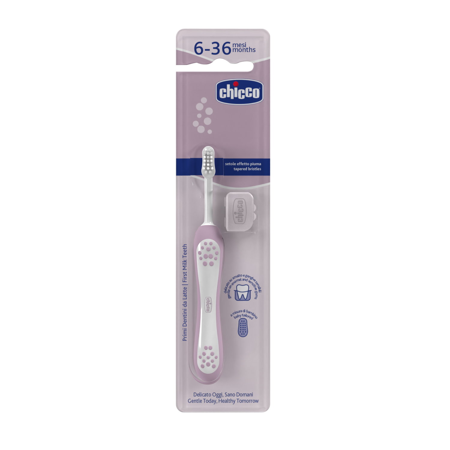 Chicco četkica za zube lila,6-36m 