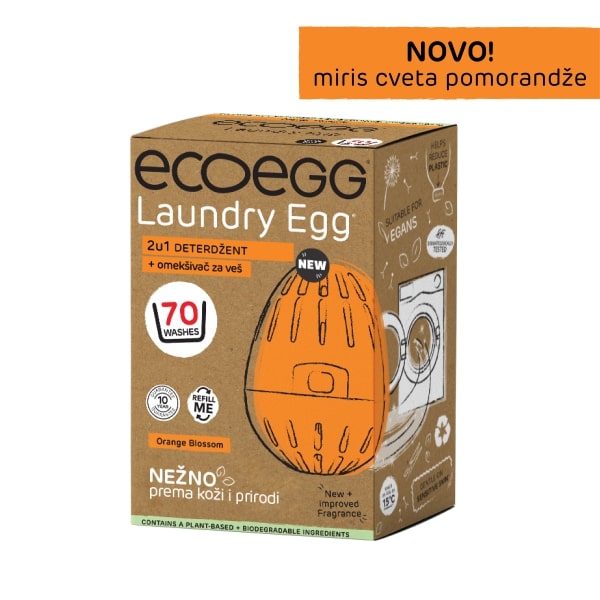 Ecoegg deterdžent&omekšivač cvet narandž,70 pranja
