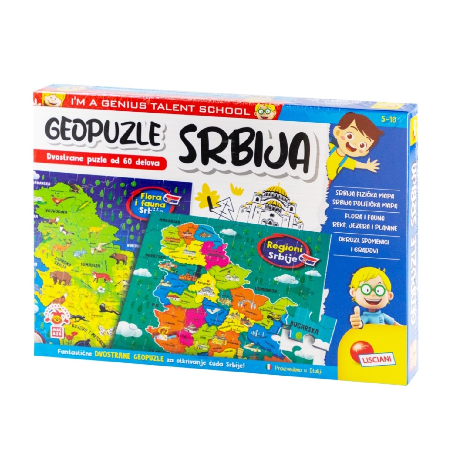 Liscaini Geopuzle Moja Srbija 2u1 Lisciani 