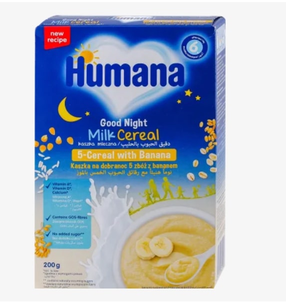 Humana ml. ins. kaša za l. noć žit. i banana 200g 