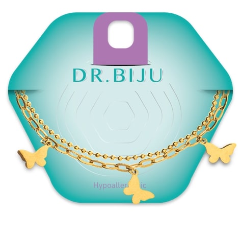 Dr.Biju narukvica - zlatni leptirici 